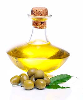 Olio di olive verdi