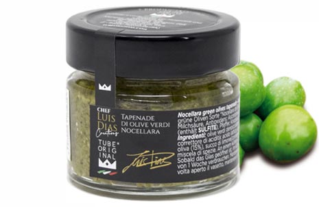 Tapenade made from green Nocellara olives